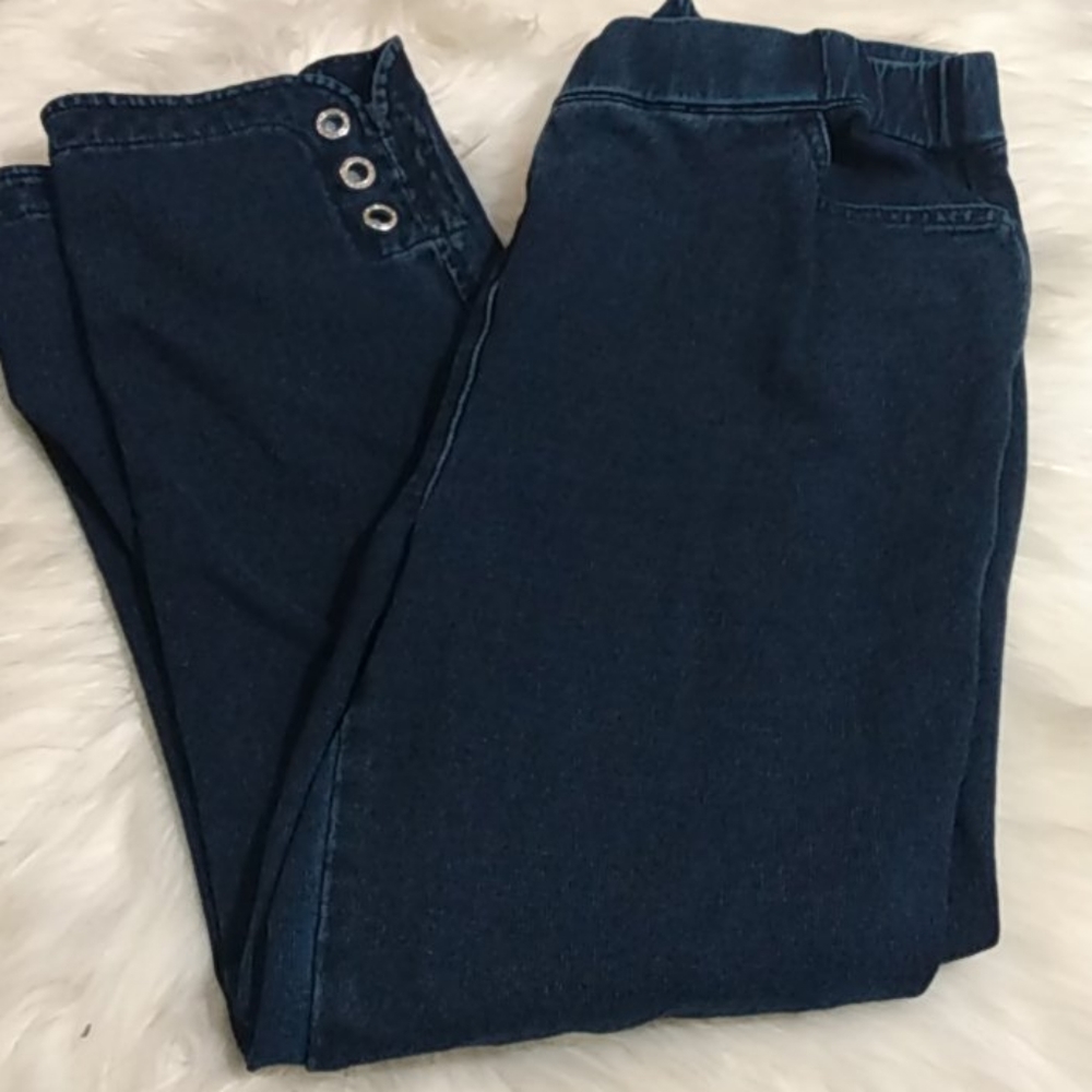 Dream jeans rhinestone dark wash stretch jeans